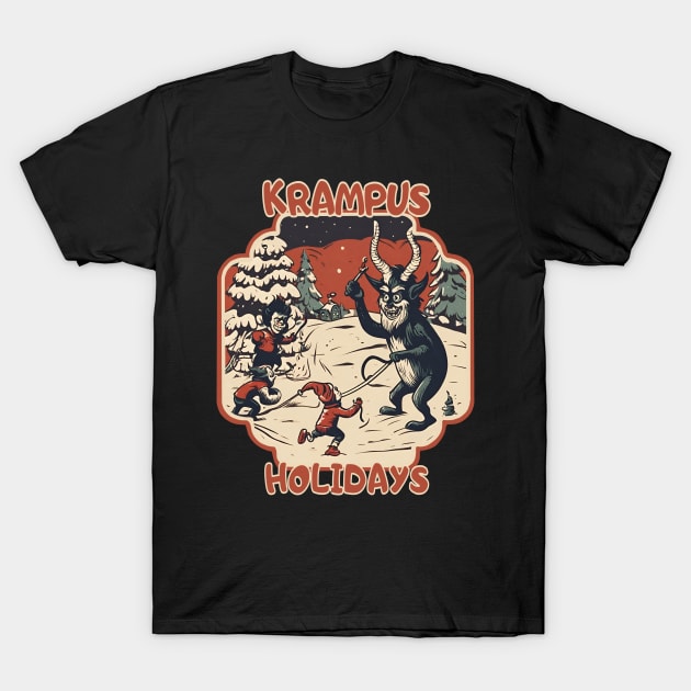 Krampus holidays T-Shirt by Ilustradamus